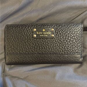 Kate Spade Black 100% cow leather Wallet and Card Holder